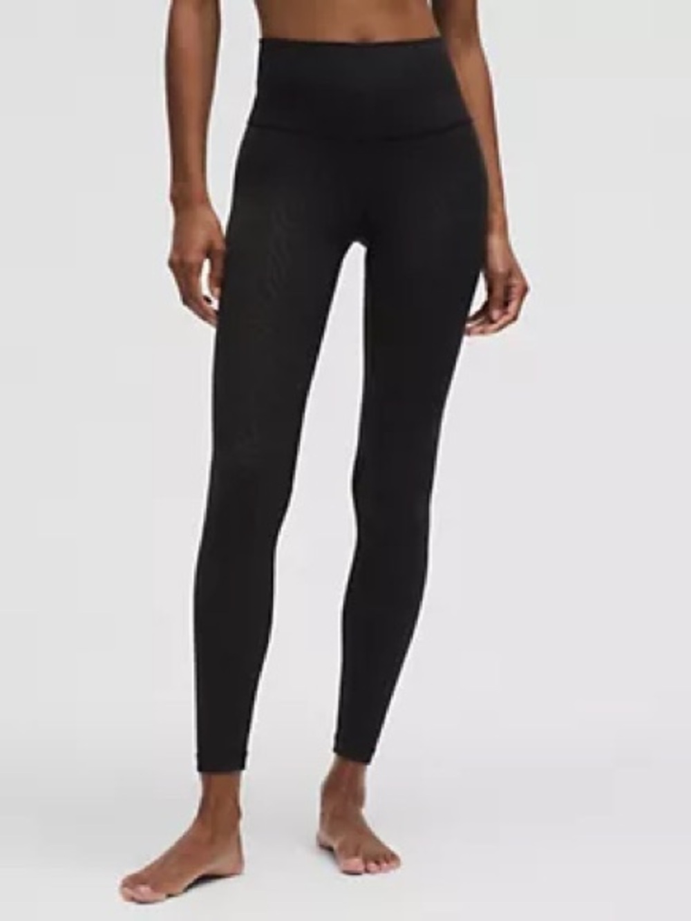 NWOT Lululemon Align™ High-Rise Pant 28". Linear Wordmark Emboss Black. Size 8
